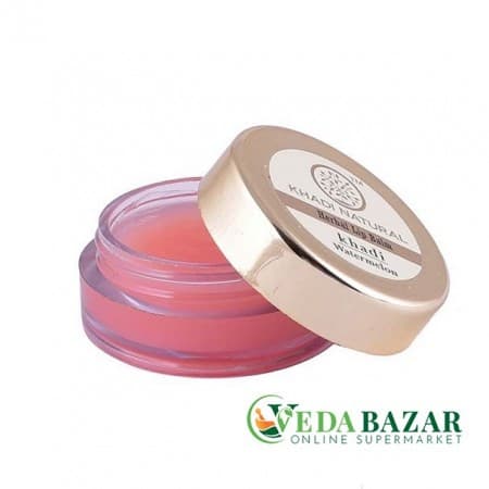 Бальзам для губ с арбузом, с пчелиным воском и медом (Watermelon lip balm), 5 гр, Кади Натурал (Khadi Natural) фото