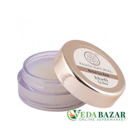 Бальзам для губ с личи, с пчелиным воском и медом (Lychee Lip Balm), 5 гр, Кади Натурал (Khadi Natural) фото