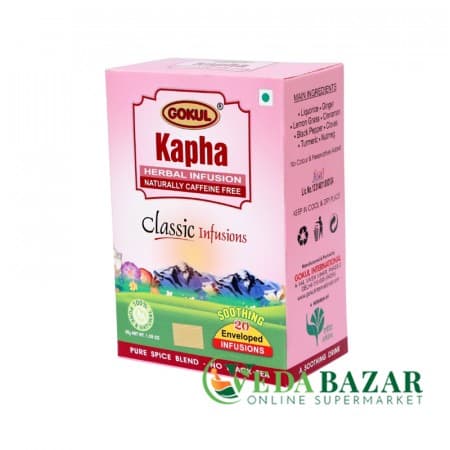 Аюрведический чай Капха, уравновешивающий дошу капха ( Balances Kapha dosha), 20 пак., Гокул (Gokul International) фото