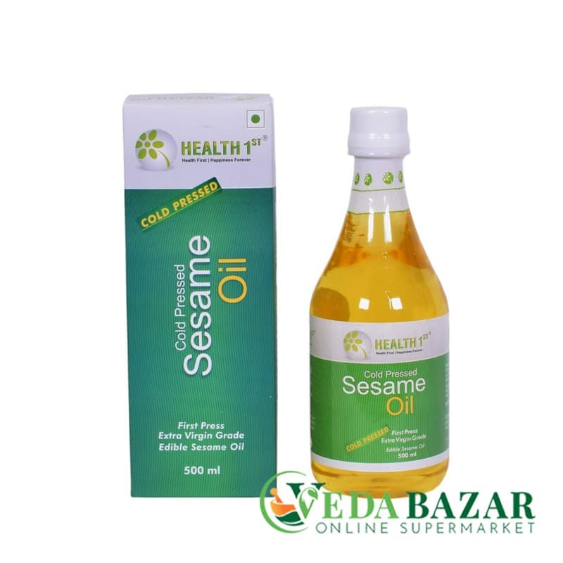 Кунжутное масло холодного отжима (Cold Pressed Sesame Oil), 500 мл., Хэлс 1-й (Health 1st) фото