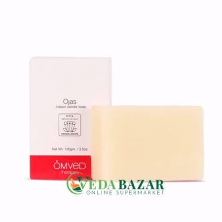 Классическое мыло с сандалом Оджас (Ojas Classic Sandal Soap), 125 гр, Омвед (Omved) фото