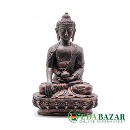 Статуя Будды из полирезина для домашнего декора (Polyresin Buddha Statue), 17,7 × 13 × 28 см, Ведабазар (Vedabazar) фото