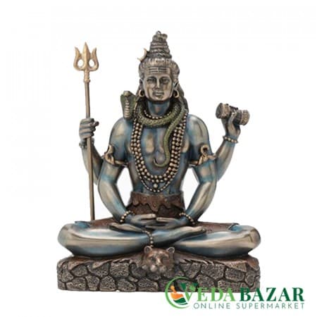Статуэтка Благословение  Божества Шанкара (Lord Blessing Shankаr), 11.4 x 5.1 x 15.2 см, Ведабазар (Vedabazar) фото