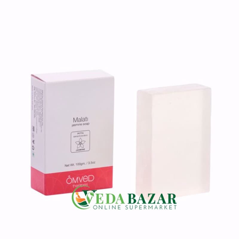 Натуральное мыло Малати и Джасмин (Malati Jasmine Soap), 100 гр, Омвед (Omved) фото
