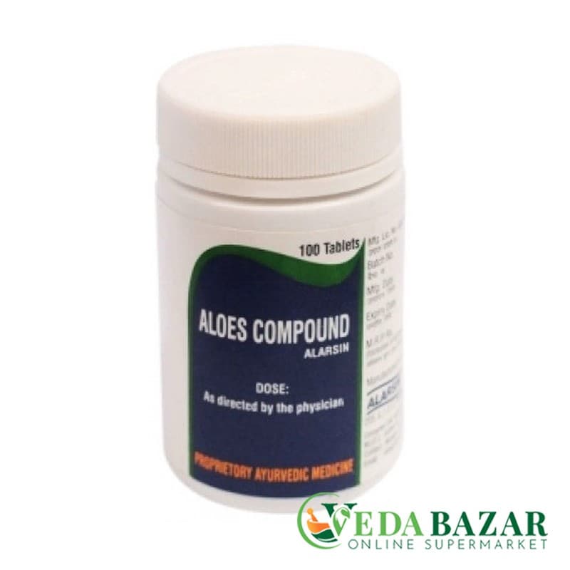 Препарат для Женского здоровья Алоес Компаунд (Aloes Compound), 100 Таб, Аларсин (Alarsin) фото