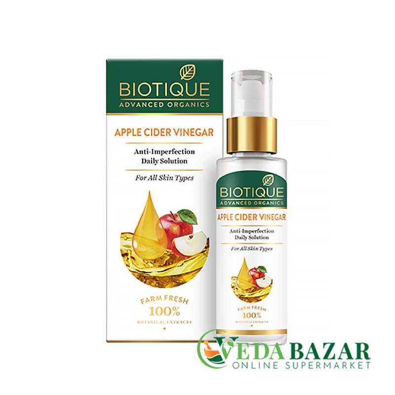 Сыворотка для очищения лица Эпл Сидр (Apple Cider Vinegar Anti-Imperfection Daily Solution) 30 мл, Биотик (Biotique) фото