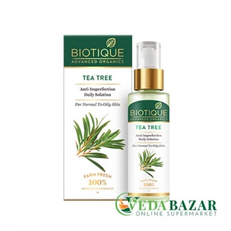 Сыворотка для лица против темных пятен Ти Три (Tea Tree Anti-Imperfection Daily Solution) 30 мл, Биотик (Biotique) фото