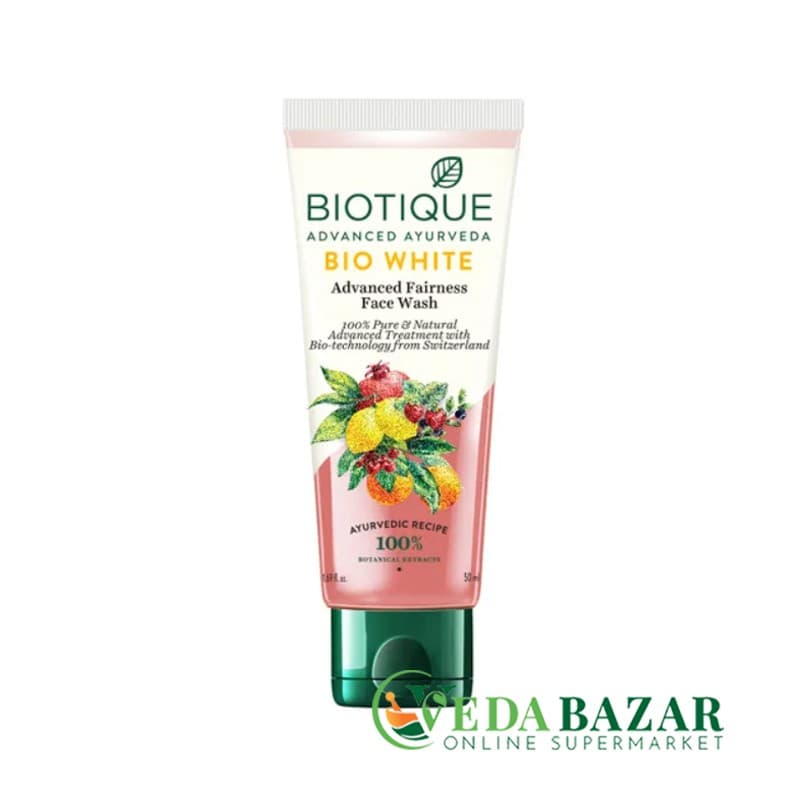 Био вайт, осветляющий гель для умывания, (Bio White Brightening Face Wash), 150 мл, Биотик (Biotique) фото