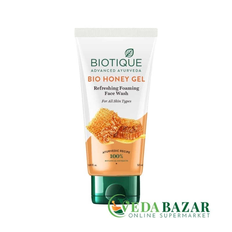 Пенящийся Гель для Умывания Био Хани Гель (Bio Honey Gel), 50 Мл, Биотик (Biotique) фото