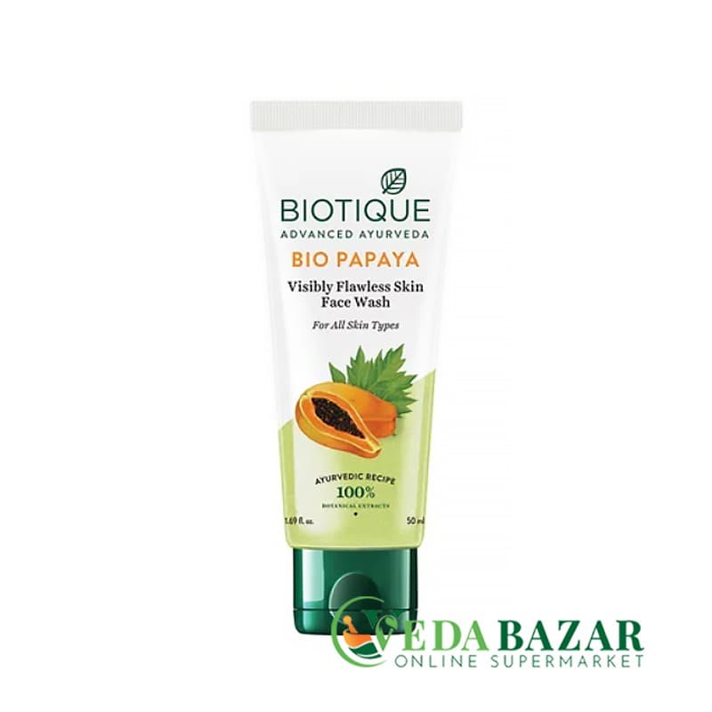 Био папайя, отшелушивающее средство для умывания (Bio Papaya Exfoliating Face Wash), 150 мл, Биотик (Biotique) фото