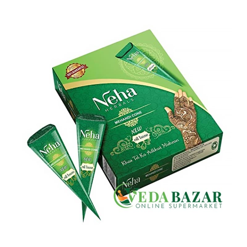 Татуировки Неха Механди Конус, коричневые (Neha Mehandi Cone), 12 шт., Неха (Neha) фото