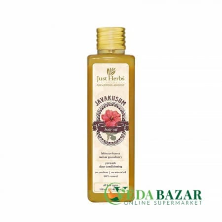 Джавакусум, аюрведическое масло для волос, (Javakusum), 100 мл, Джаст Хербс (Just Herbs) фото