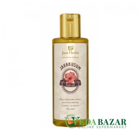 Джавакусум, аюрведическое масло для волос, (Javakusum), 200 мл, Джаст Хербс (Just Herbs) фото
