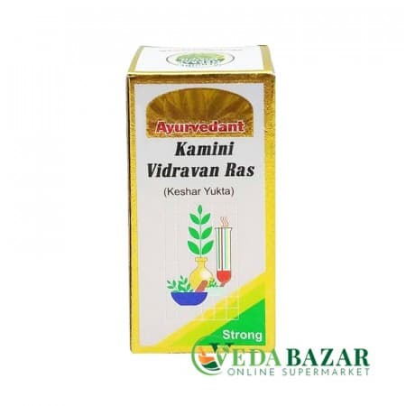 Камини Видраван Рас, от большинства мужских сексуальных проблем, (Kamini Vidrawan Ras), 10 гр, Аюрведант (Ayurvedant) фото
