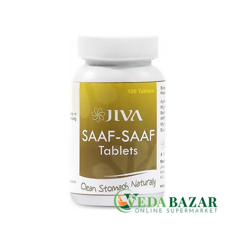 Средство для Лечения ЖКТ и Запоров Сааф Сааф (Saaf Saaf), 120 Таб, Джива (Jiva) фото
