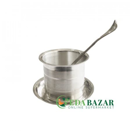 Панча-Патра для ачамана серебро (Pancha-patra for аchaman silver), 3 предмета, 90 гр, Вриндаван (Vrindavan) фото