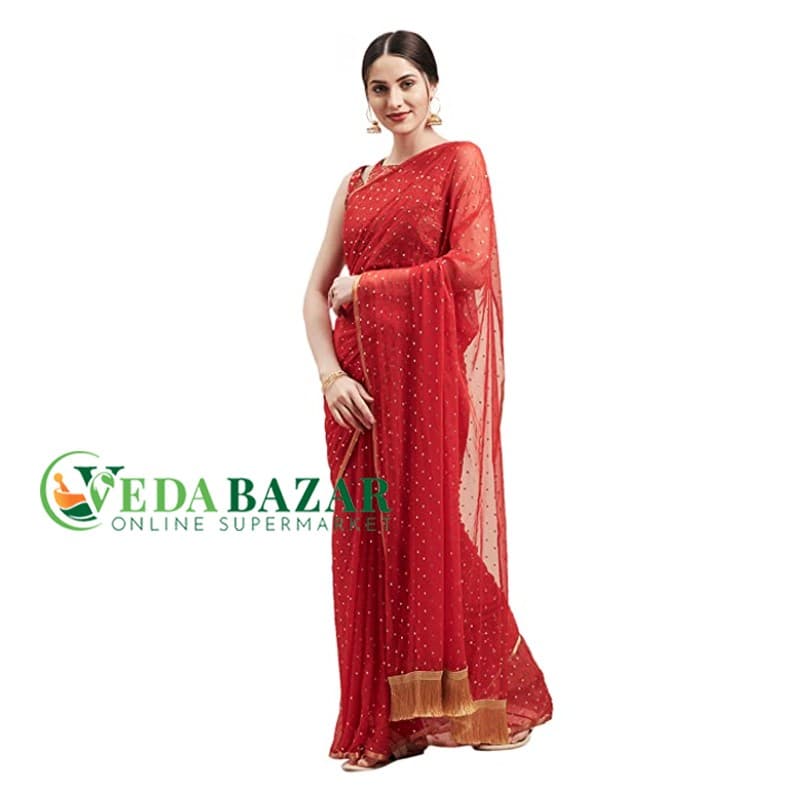 Сари из жоржета (Womanista Designer Georgette saree ), Ведабазар (Vedabazar) фото