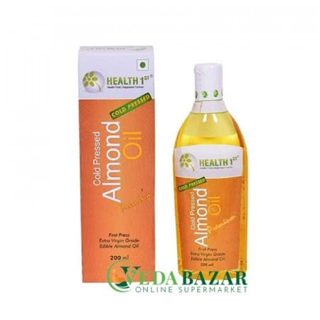 Масло Миндальное Холодного Отжима (Cold Pressed Almond Oil), 200 Мл, Хелтх 1 (Health 1st) фото