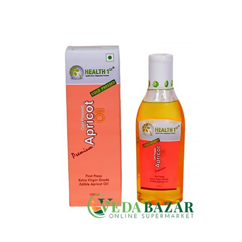 Масло Абрикосовое Холодного Отжима (Cold Pressed Apricot Oil), 100 Мл, Хелтх 1 (Health 1st) фото