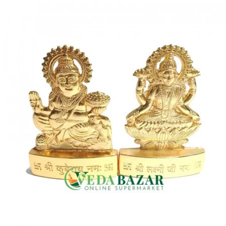 Сувенир Статуэтка Лакшми и Кубера, (Lakshmi Kuber Statue), 6,5 См х 4,5 См х 1 См, 60 Гр, Дженерик (Generic) фото