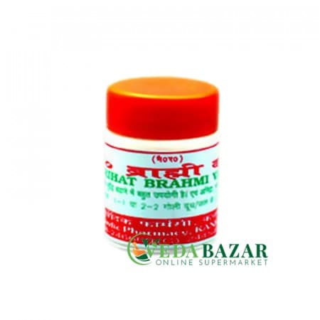 Средство от Невроза и Депрессии Врахат Брахми Вати (Vrahat Brahmi Vati), 10 Гр, Адарш (Adarsh) фото