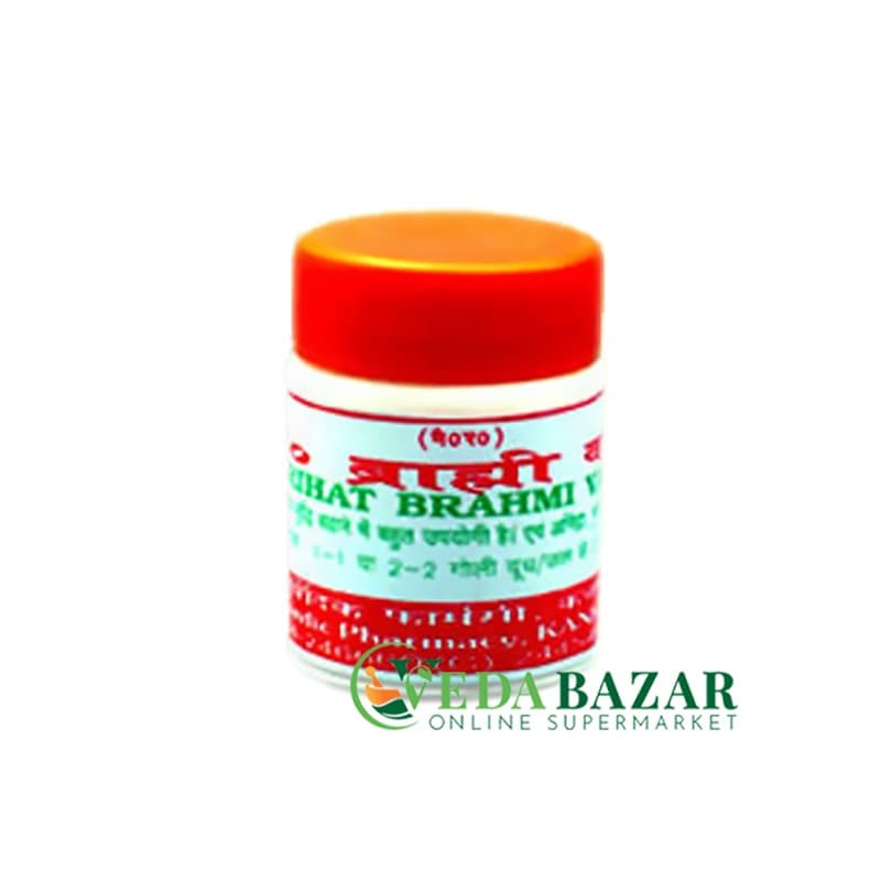 Средство от Невроза и Депрессии Врахат Брахми Вати (Vrahat Brahmi Vati), 10 Гр, Адарш (Adarsh) фото
