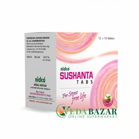 Успокоительное Средство Сушанта (Sushanta), 120 Таб, Нидко (Nidco) фото