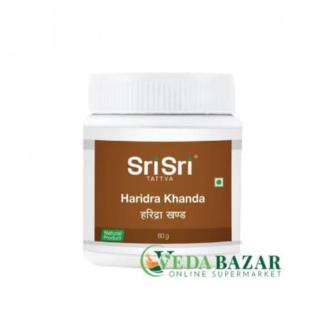 Средство для Лечения Кожных Заболеваний Харидра Кханда (Haridra Khanda), 80 Гр, Шри Шри Татва (Sri Sri Tatva) фото