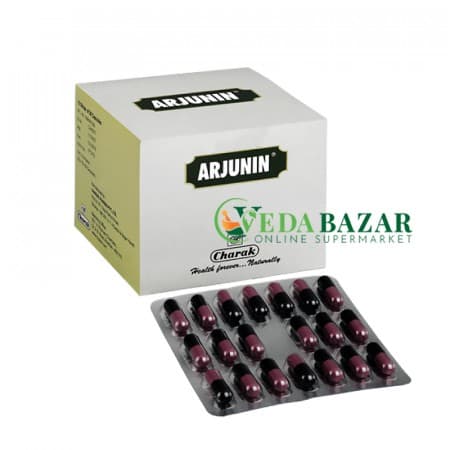 Капсулы от Сердечно-Сосудистых Заболеваний Арджунин (Arjunin), 20 Кап, Чарак (Charak) фото