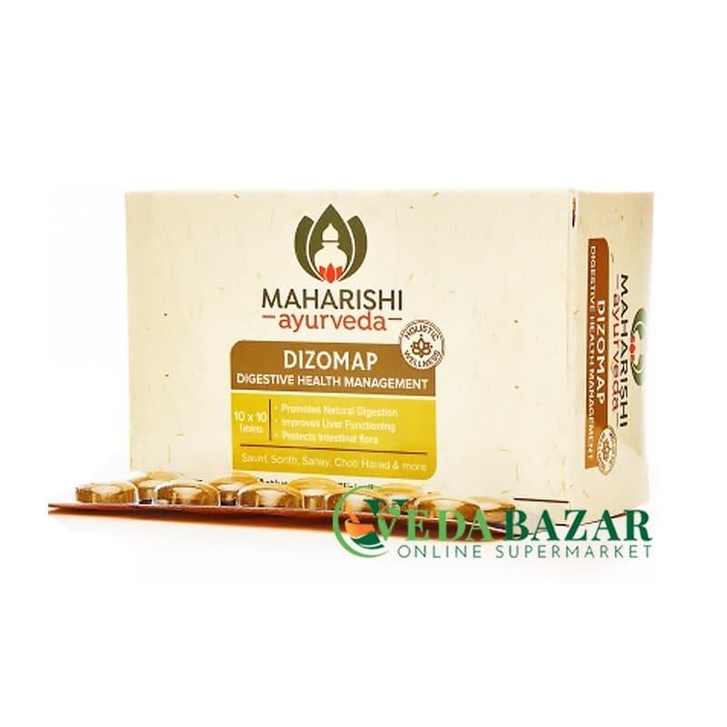 Средство для Пищеварения Дизомап (Dizomap), 100 Таб, Махариши Аюрведа (Maharishi Ayurveda) фото