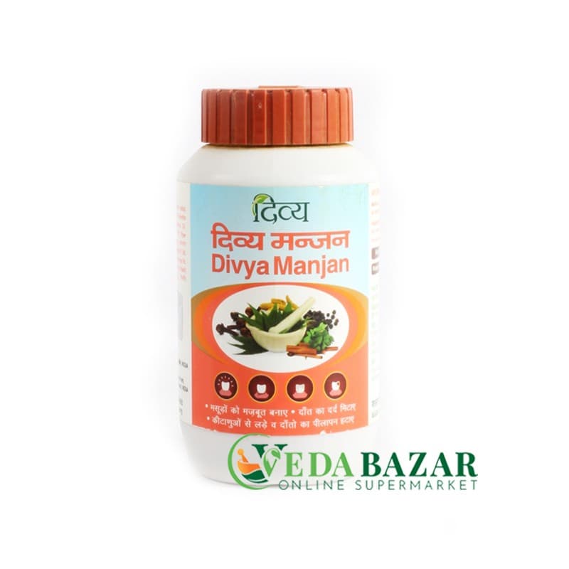 Зубной Порошок Дивья Манджан (Divya Manjan), 100 Гр, Патанджали (Patanjali) фото