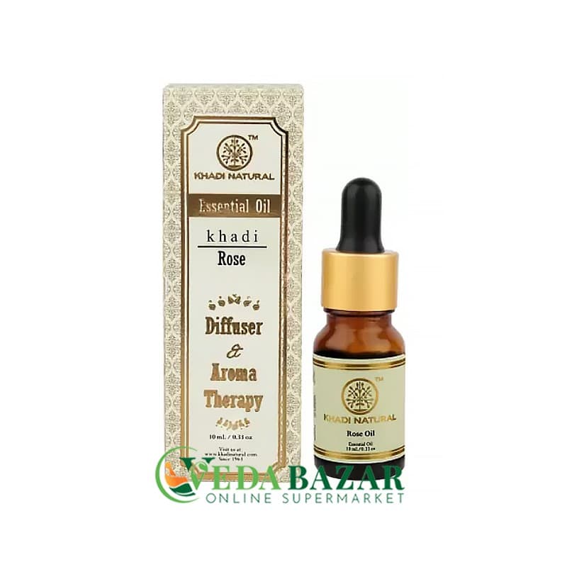 Масло Розы Эфирное (Essential Rose Oil), 10 Мл, Кхади Нейчурал (Khadi Natural) фото