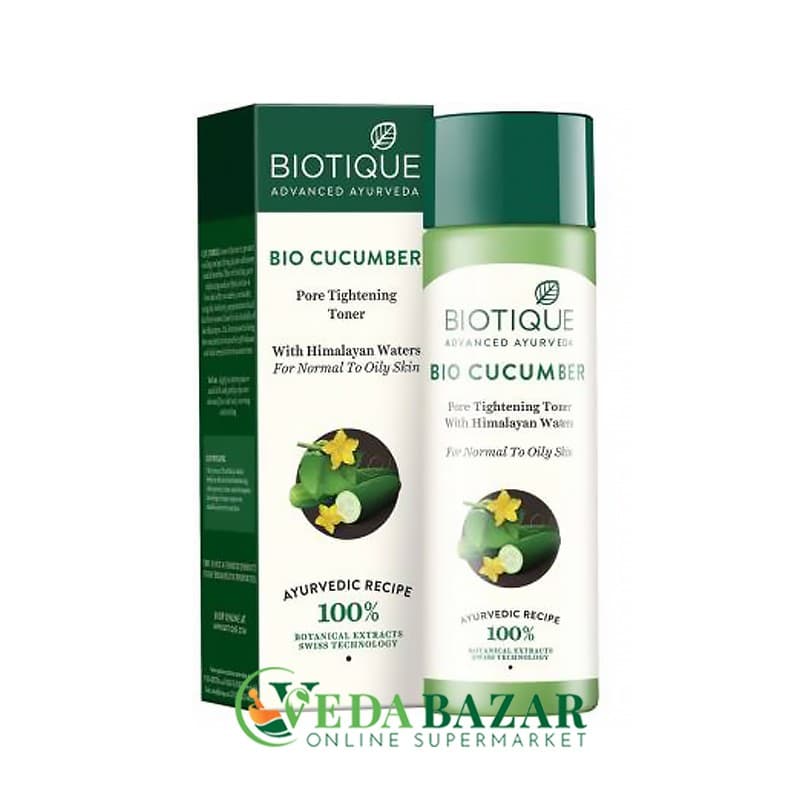 Очищающий Био Огуречный Тоник (Bio Cucumber Toner), 120 Мл, Биотик (Biotique) фото