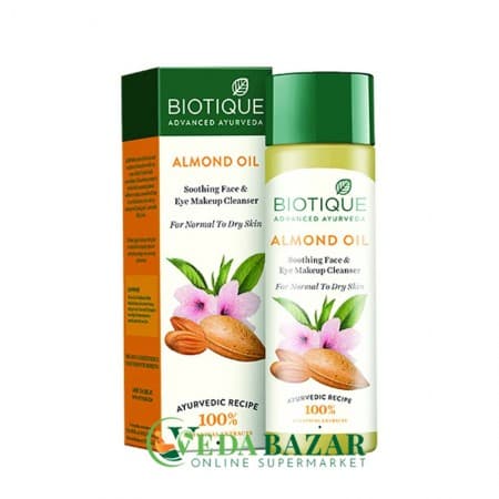 Cредство для Де-макияжа с Миндальным Маслом Био Миндаль (Bio Almond Oil Makeup Cleanser), 120 Мл, Биотик (Biotique) фото