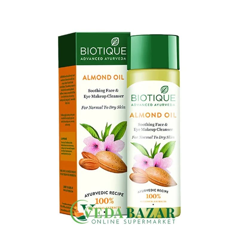 Cредство для Де-макияжа с Миндальным Маслом Био Миндаль (Bio Almond Oil Makeup Cleanser), 120 Мл, Биотик (Biotique) фото