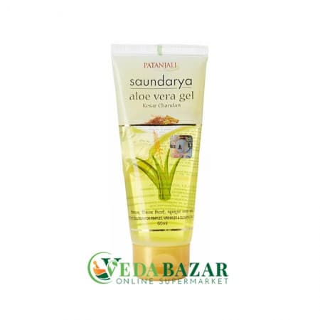 Гель для Глубокого Увлажнения Алоэ Вера Саундарья (Saundarya Aloe Vera Gel), 60Мл, Патанджали (Patanjali) фото