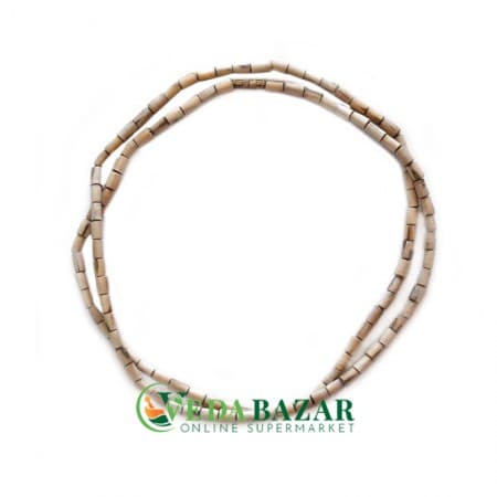 Деревянные Бусы Кантхималы (Kanthimala), Цилиндрические Бусины 7 мм, 125 см, Индия (India) фото