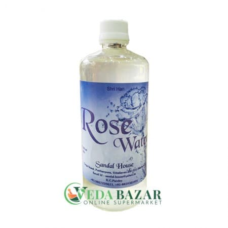 Пищевая Розовая Вода (Rose water), 500 Мл, Сандал Хаус (Sandal House) фото