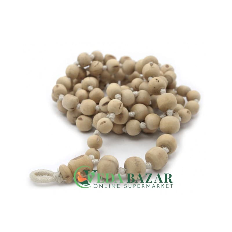 Четки для Поклонения из Туласи 108 Бусин (Tulasi Beads), 125 См, Индия (India) фото