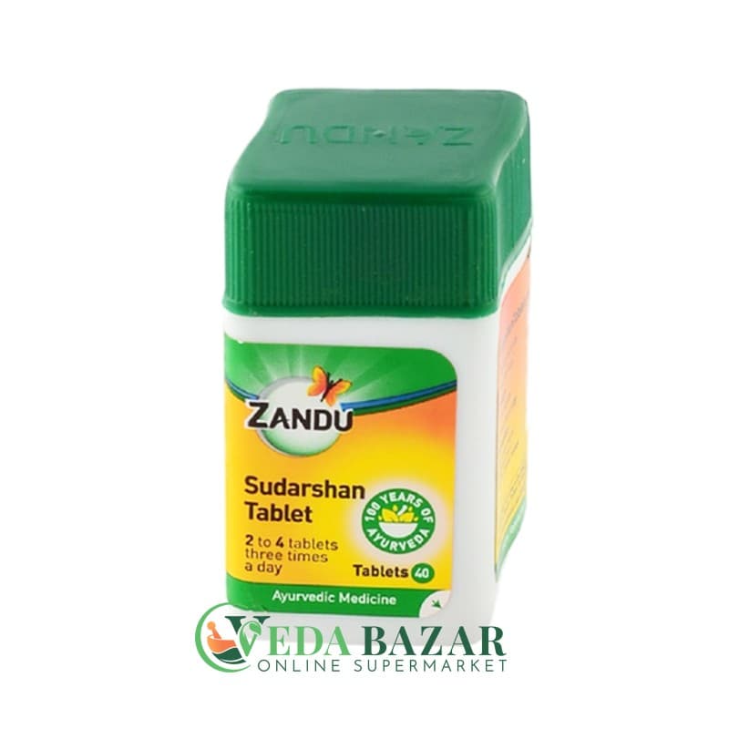 Препарат от Лихорадки и Потери Аппетита Сударшан Гханвати (Sudarshan Ghanvati), 40 Таб, Занду (Zandu) фото