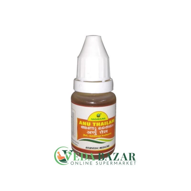 Капли от Головной Боли и Насморка Ану Тайлам (Anu Thailam), 10 Мл, Нагарджуна (Nagarjuna) фото