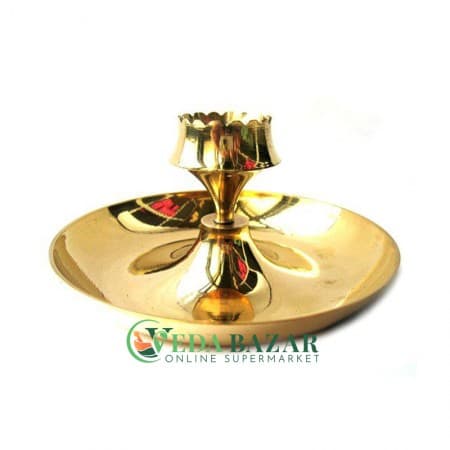 Подставка для благовоний из латуни (Brass Stand for Incense), 9 см, Индия (India) фото