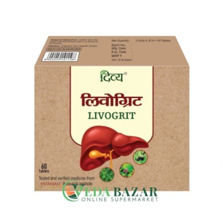 Средство от Желтухи Ливогрит (Livogrit), 60 Таб, Патанджали (Patanjali) фото