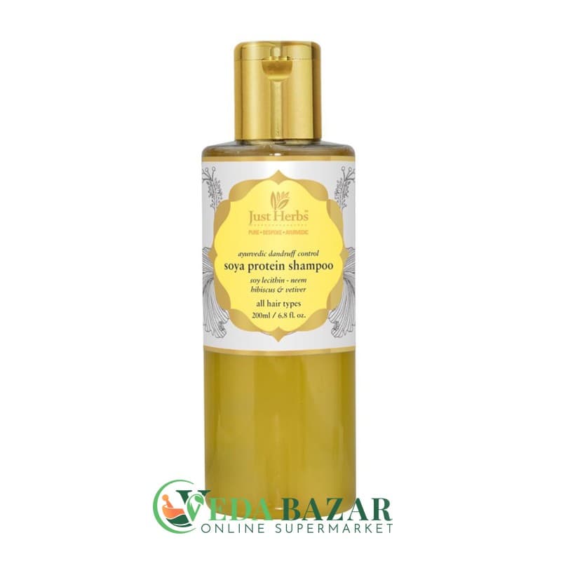 Шампунь "Соевый протеин" (Soya Protein Shampoo), от перхоти, 200 мл, Джаст Хербс (Just Herbs) фото