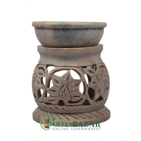 Аромалампа из мыльного камня (Soapstone Oil Diffuser), 10.2х8 см, Индия (India) фото