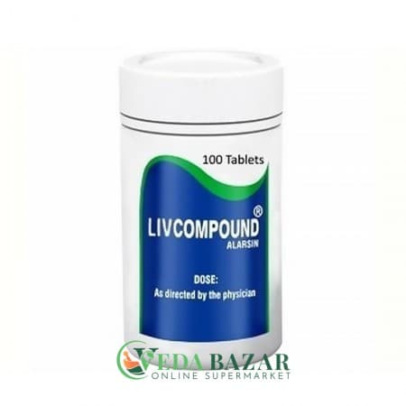 Препарат для Здоровья Печени Лив Компоунд (Liv Compound), 100 Таб, Аларсин (Alarsin) фото