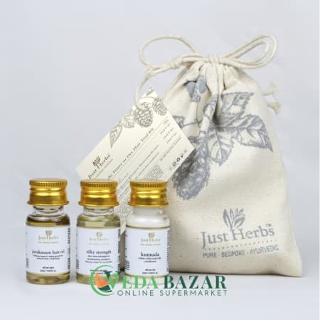 Набор для Сухих и Волнистых Волос "Трио", (Frizzy or Dry Hair Trial), Джаст Хербс (Just Herbs) фото
