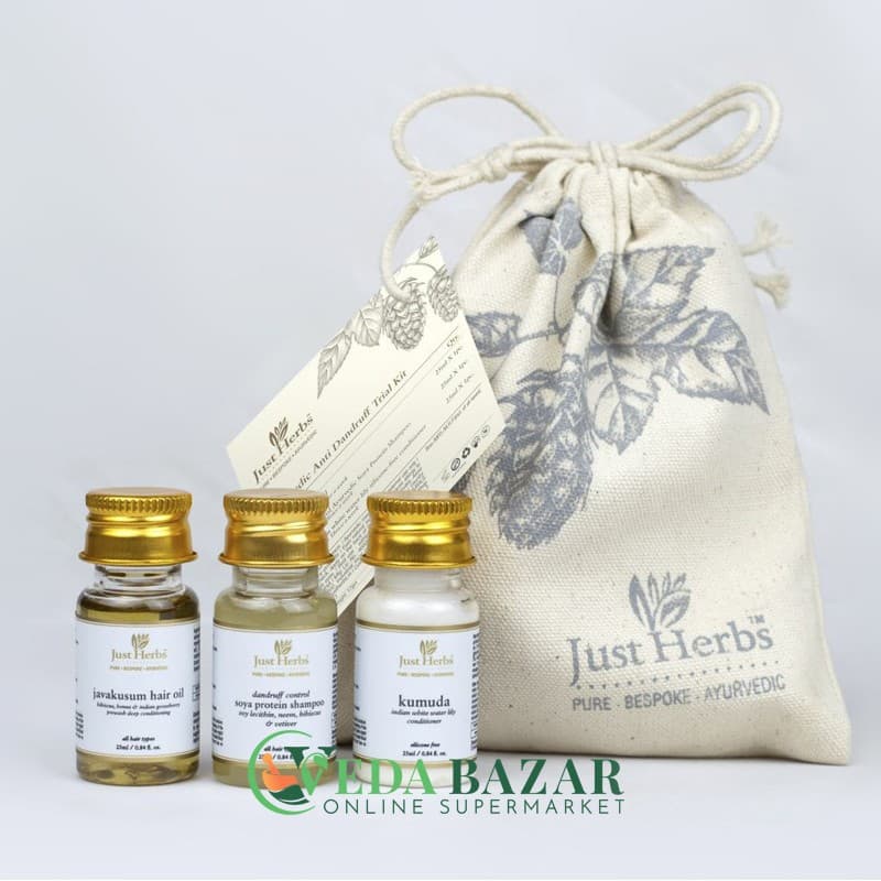 Набор Против Перхоти "Триада", ( Anti Dandruff Trial Kit), Джаст Хербс (Just Herbs) фото