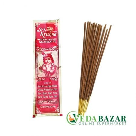 Натуральные Пыльцовые Благовония Кедр (Incense Cedarwood), 10 Шт, Вриндаван (Индия) фото