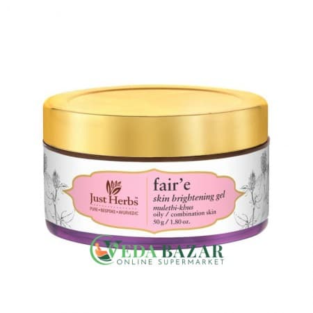 Осветляющий Гель для Лица "Фер Мулети-Кхус" (Face gel "Fair'e Mulethi-Khus"), 50 Гр, Джаст Хербс (Just Herbs) фото